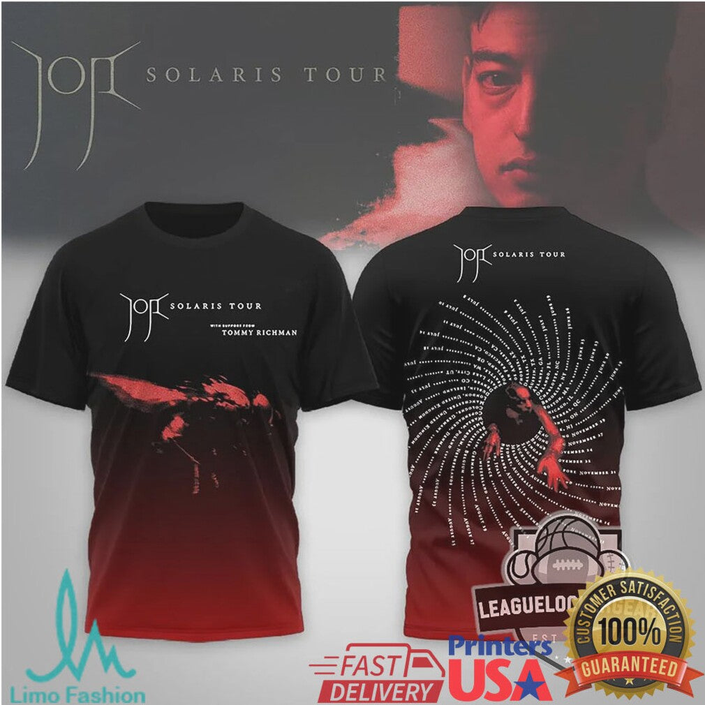 Joji “Solaris Tour” 2026 feat. Tommy Richman Gradient Graphic T Shirt - Limotees LLC