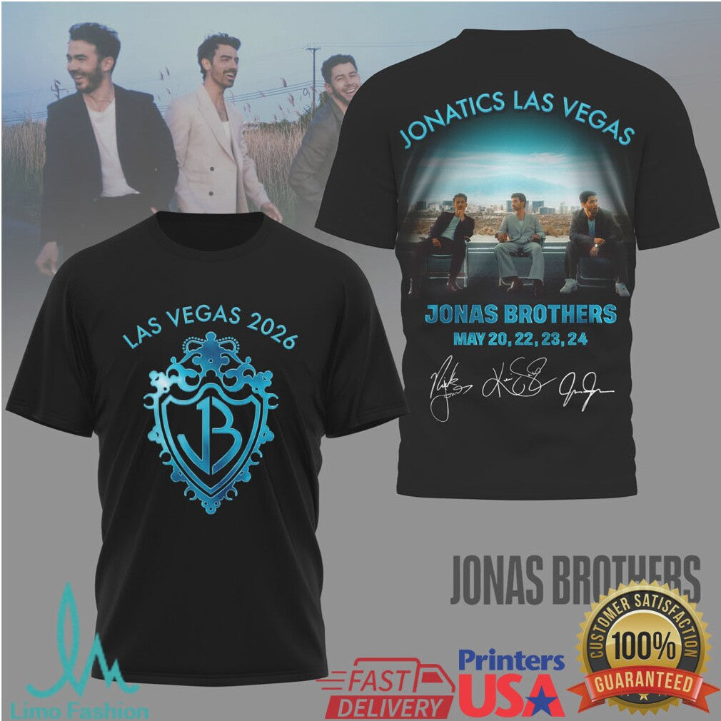 Jonas Brothers Las Vegas 2026 Jonatics Residency Commemorative T Shirt - Limotees LLC