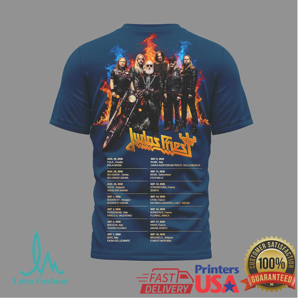 Judas Priest Faithkeepers World Tour 2026 Heavy Metal T Shirt - Limotees LLC