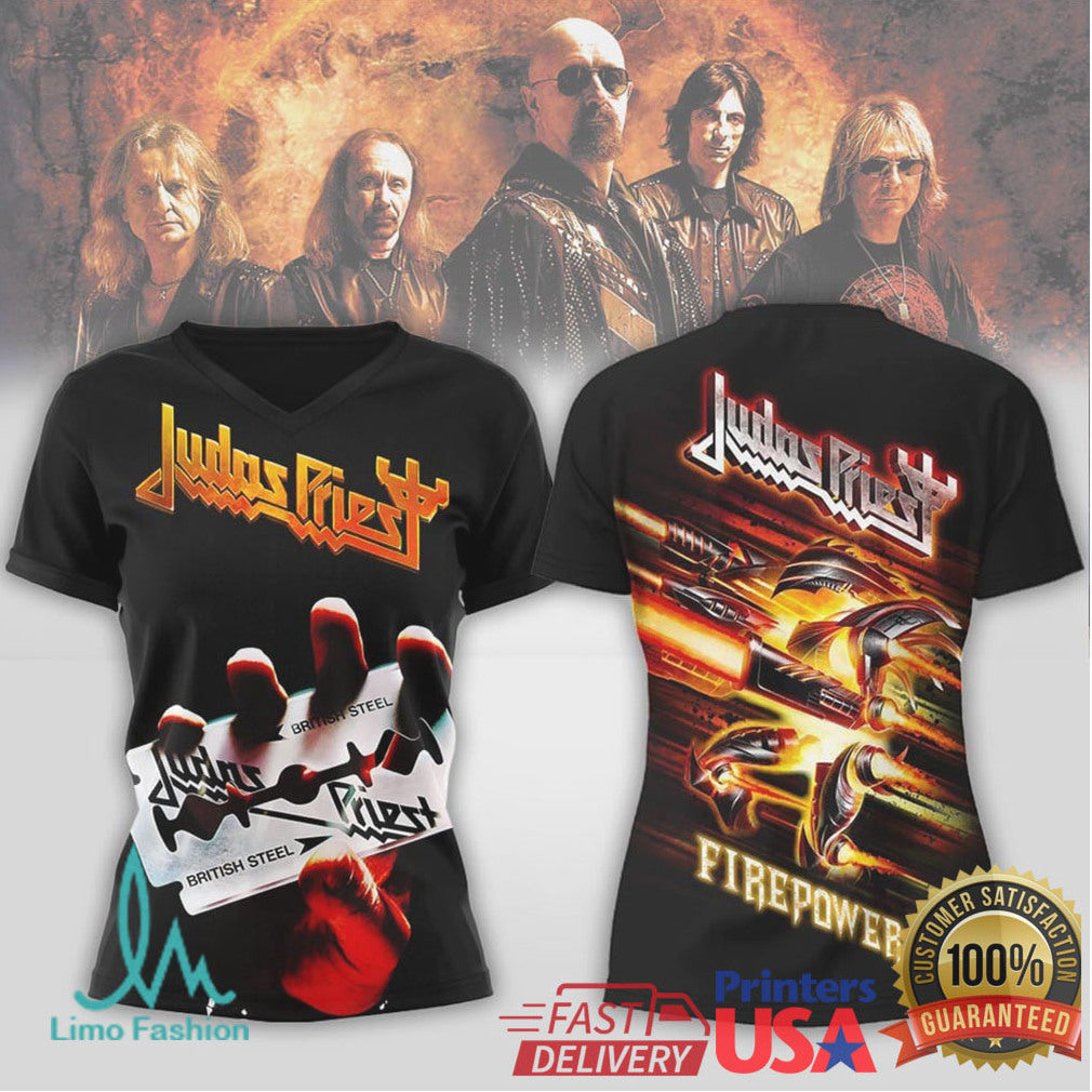 Judas Priest Firepower British ST Shirtl Metal Band T Shirt - Limotees LLC