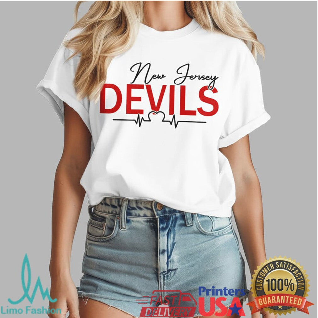 Just A Nurse Who Loves New Jersey Devils Hockey Fan T Shirt - Limotees LLC
