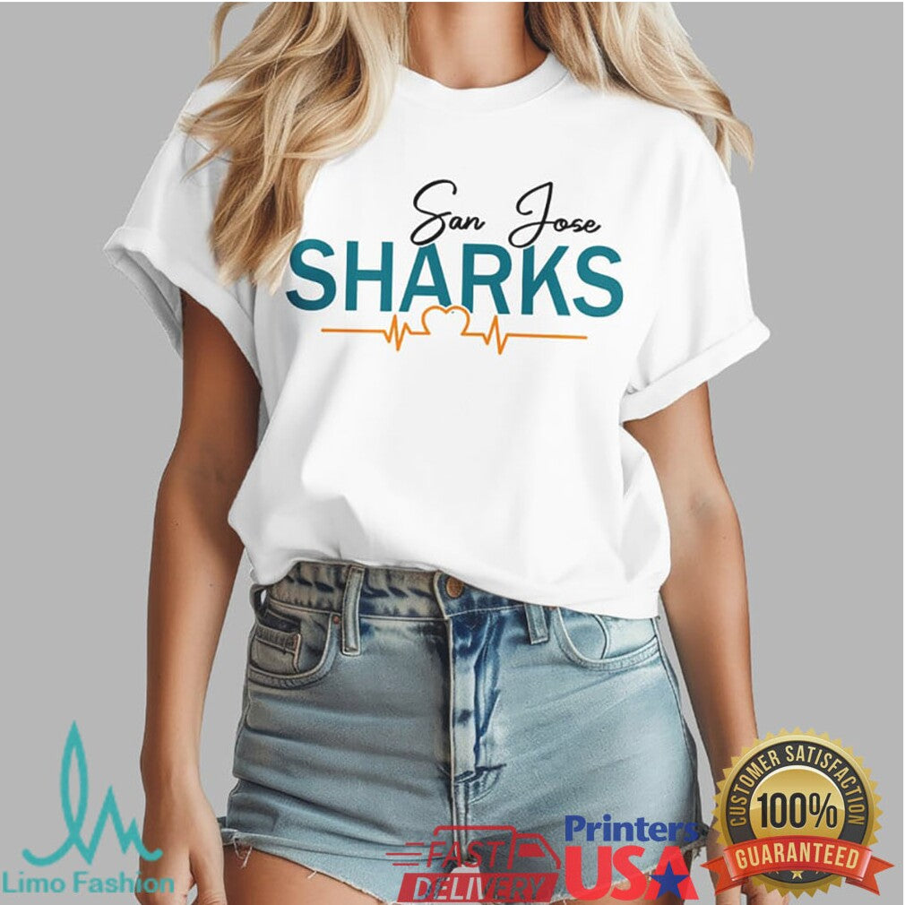 Just A Nurse Who Loves San Jose Sharks Hockey Fan T Shirt