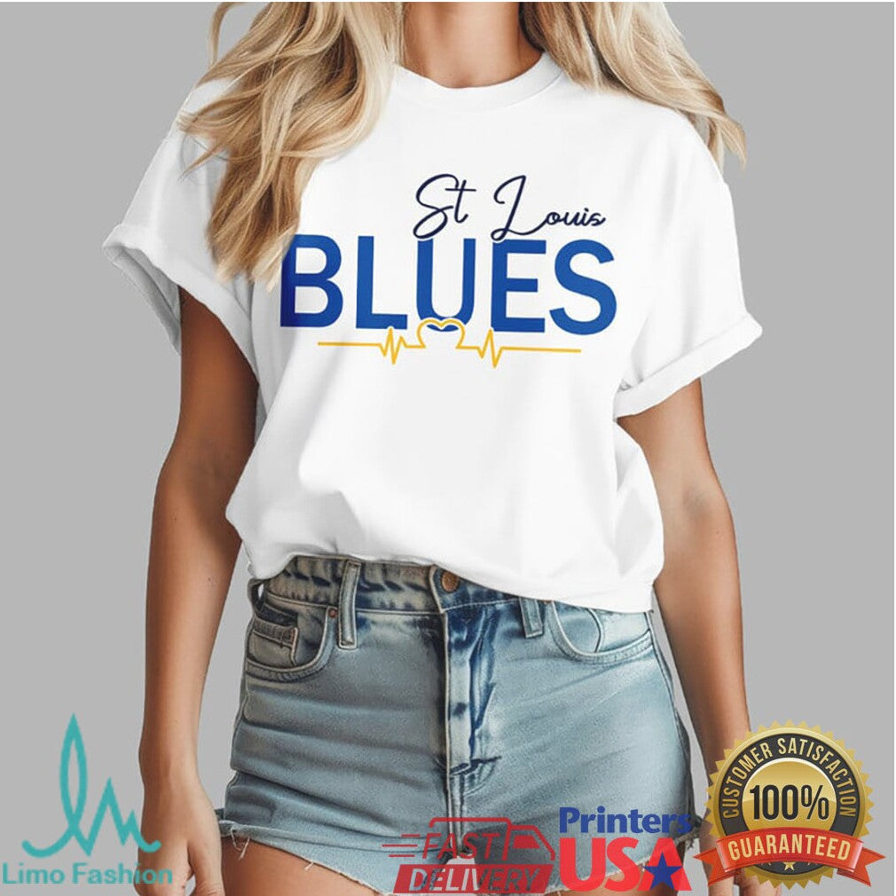 Just A Nurse Who Loves St. Louis Blues Hockey Fan T Shirt