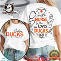 Just A Nurse Who Loves The Anaheim Ducks Hockey Fan T Shirt