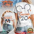 Chicago Bears Official NFL Valentine Mickey Together Shirt - Limotees LLC