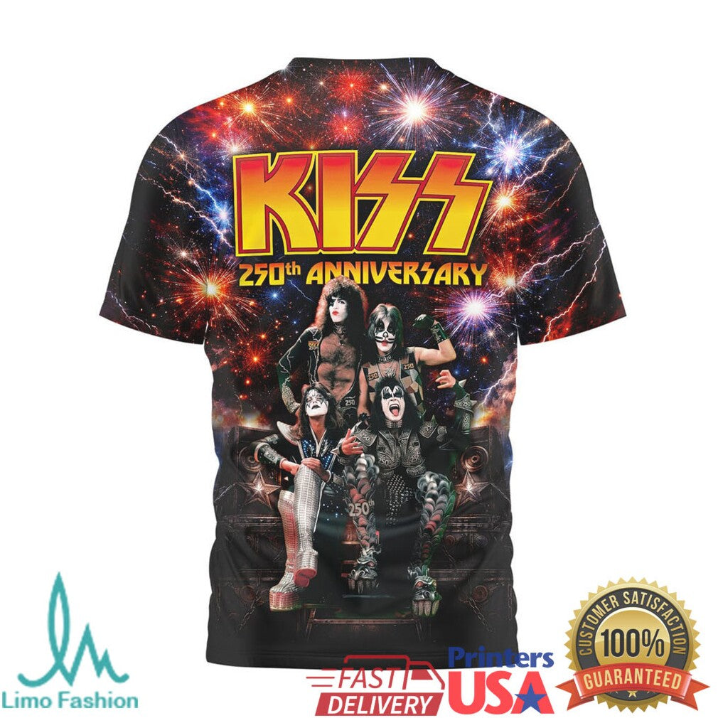 KISS Band 250th Anniversary Rocking America 1776 2026 All Over Print and - Limotees LLC
