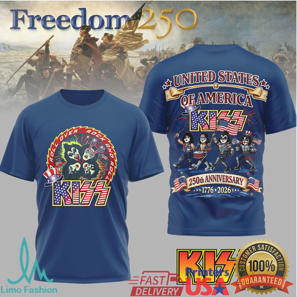 KISS Band United States of America 250th Anniversary 1776 2026 T Shirt - Limotees LLC