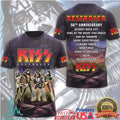 KISS Destroyer 50th Anniversary Album Release 1976 2026 Rock Band Retro Men Fans T Shirt - Limotees LLC