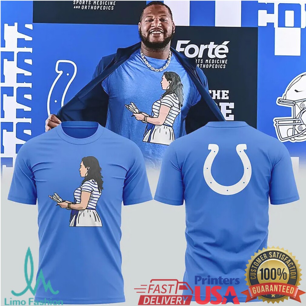 Kalen Spagnola Mascot Sketch T Shirt Indianapolis Colts Fan Apparel