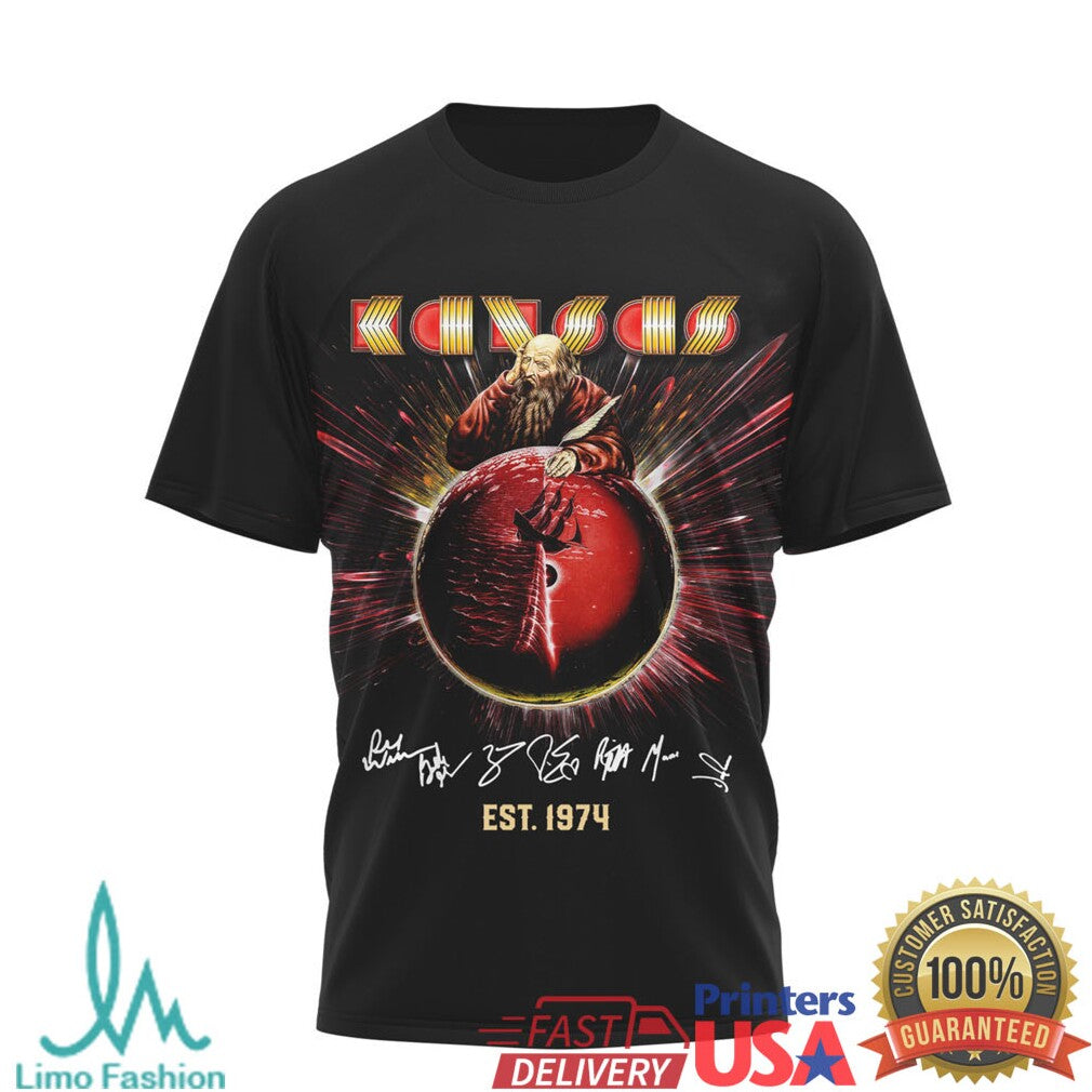 Kansas Band Est. 1974 North America Tour 2026 T Shirt - Limotees LLC