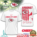 Kansas City Chiefs Arborist Tree Service American Flag T Shirt - Limotees LLC