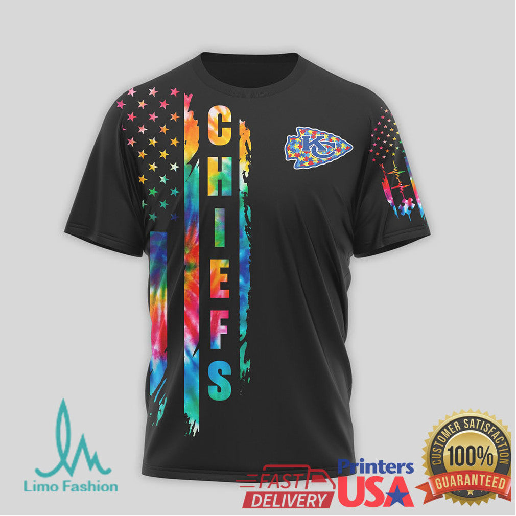 Kansas City Chiefs Autism Awareness Inclusion Matters Graphic T Shirt - Limotees LLC