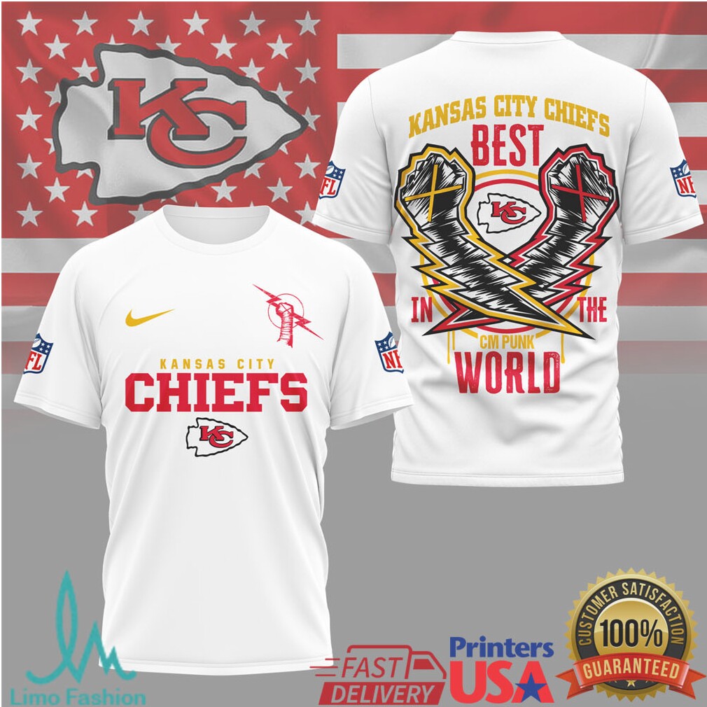 Kansas City Chiefs CM Punk Best In The World Graphic Tee - Limotees LLC