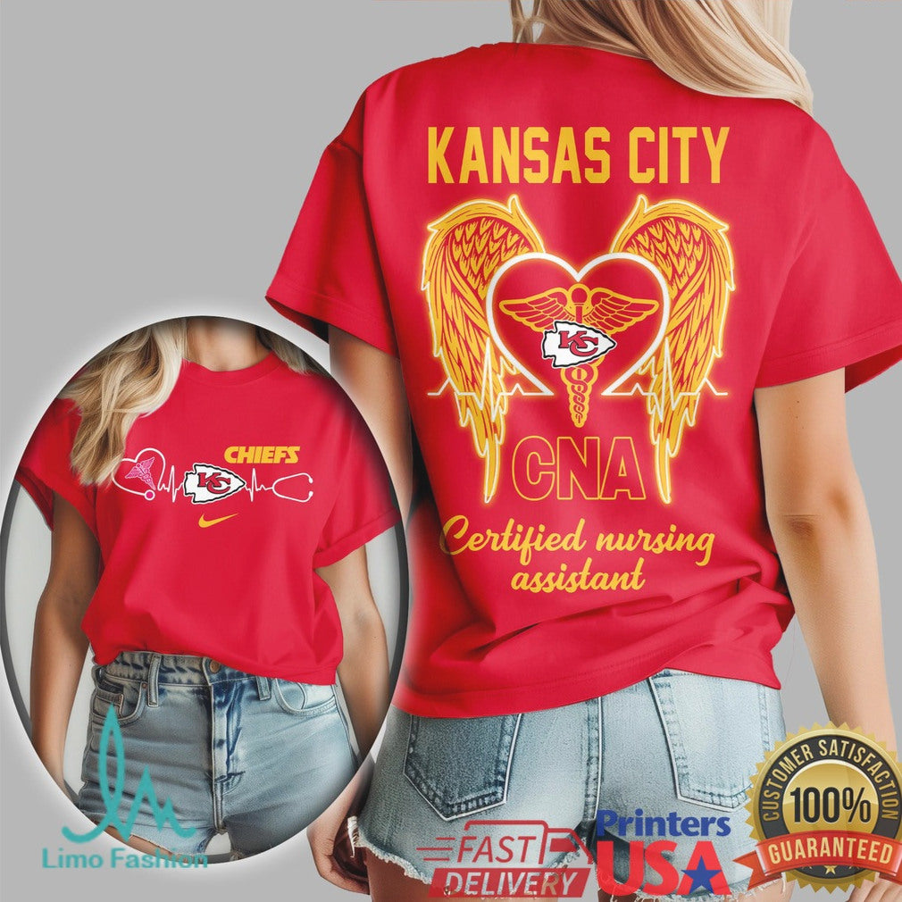 Kansas City Chiefs CNA T Shirt Certified Nursing Assistant Football Fan T Shirt - Limotees LLC