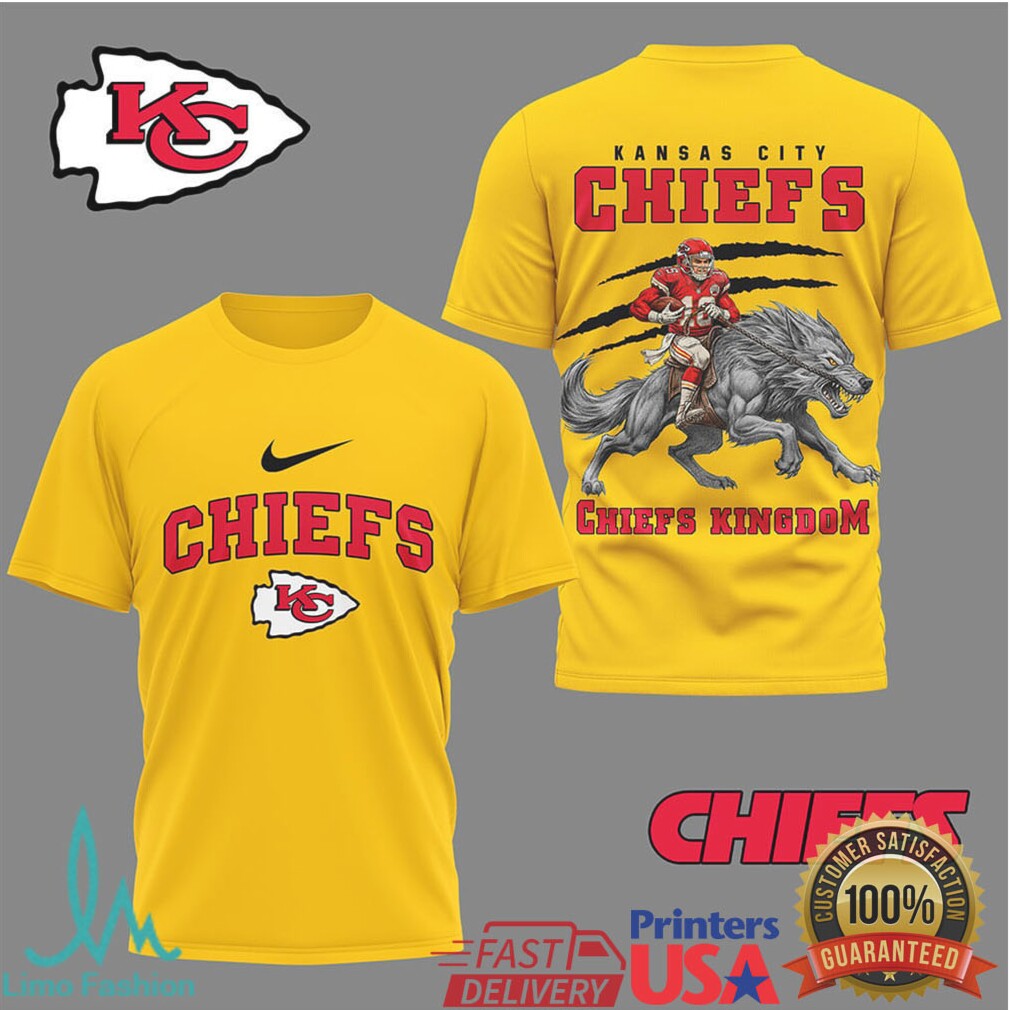 Kansas City Chiefs Chiefs Kingdom Wolf Rider T Shirt