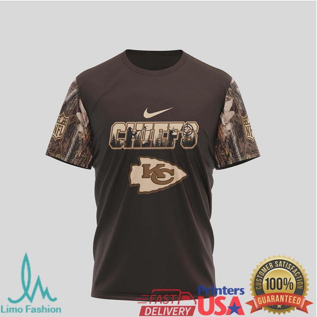 Kansas City Chiefs Deer Hunting Camo Tshirt - Limotees LLC