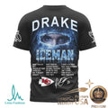 Kansas City Chiefs Drake Iceman Hip Hop Black T Shirt - Limotees LLC