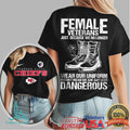 Kansas City Chiefs Female Veterans “Dangerous” Tribute T Shirt - Limotees LLC