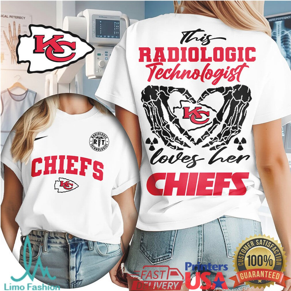 Kansas City Chiefs Football This Radiologic Technologist Loves Her Chiefs Women's Fan Medical Professional T Shirt