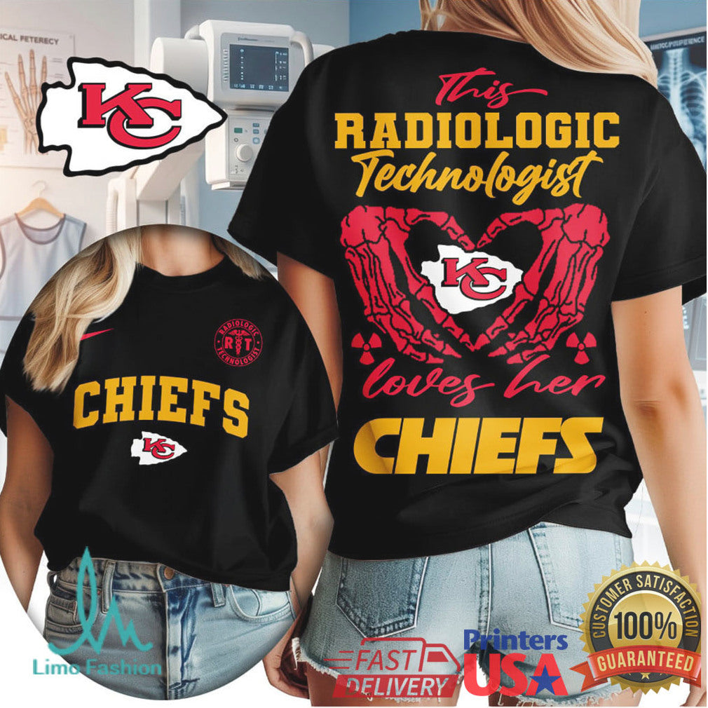 Kansas City Chiefs Football This Radiologic Technologist Loves Her Chiefs Women's Fan Medical Professional T Shirt