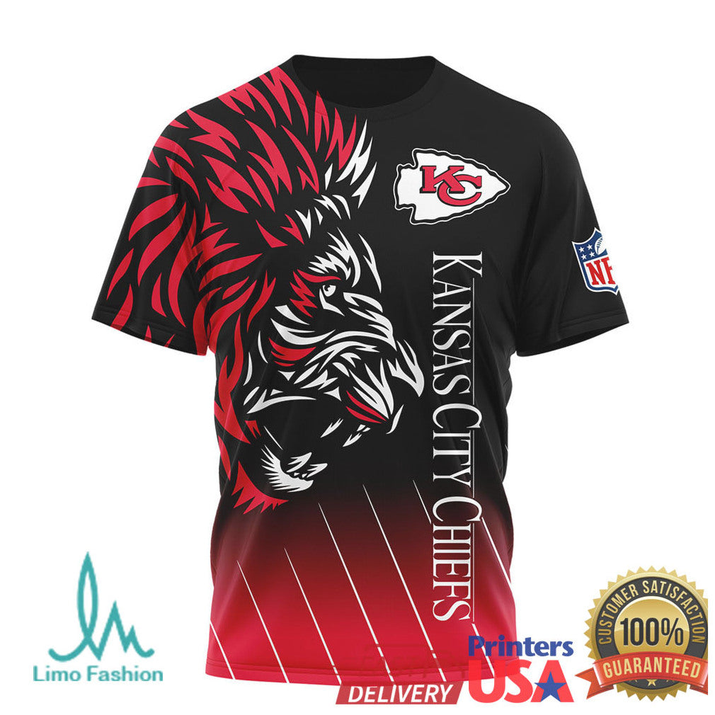 Kansas City Chiefs Hakuna Matata The King Chiefs Kingdom Red 3D T Shirt - Limotees LLC