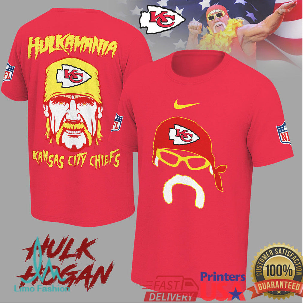 Kansas City Chiefs Hulk Hogan Hulkamania World Champion Fan Tee - Limotees LLC