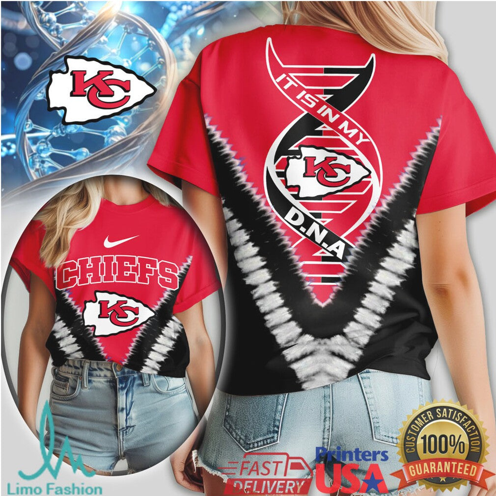 Kansas City Chiefs It Is In My DNA Championship Fan Graphic T Shirt - Limotees LLC
