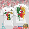 Kansas City Chiefs Juneteenth I'm Black Every Month T Shirt - Limotees LLC