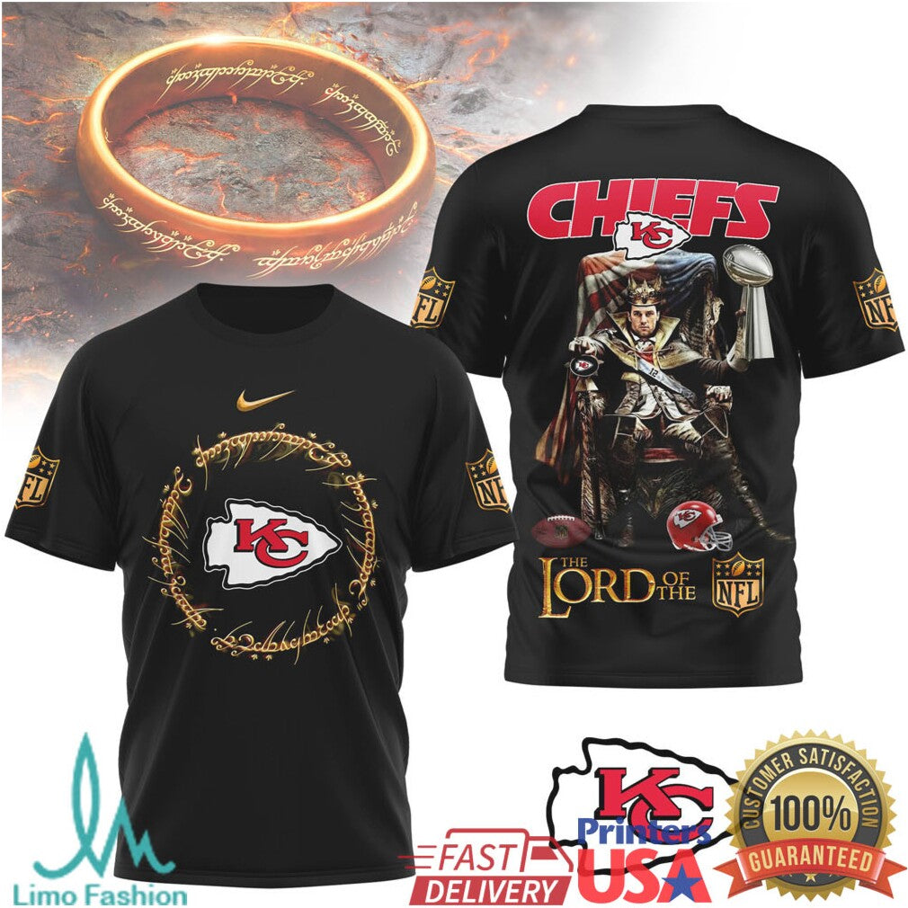 Kansas City Chiefs Lord Of The Nfl King Design Tshirt - Limotees LLC