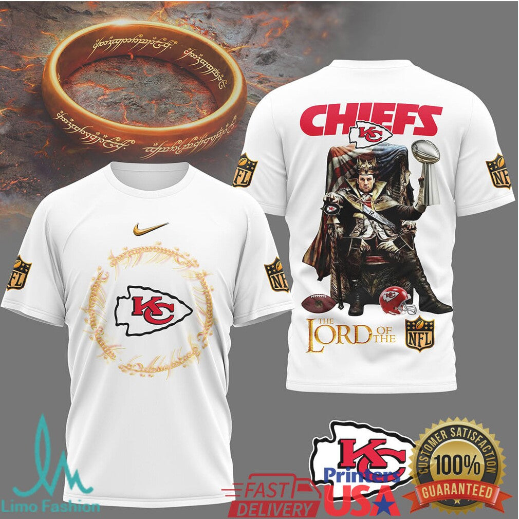 Kansas City Chiefs Lord Of The Nfl King Design Tshirt - Limotees LLC