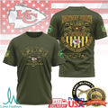 Kansas City Chiefs Military Police U.S. Army Veteran T Shirt Camo Army MP Fan T Shirt - Limotees LLC