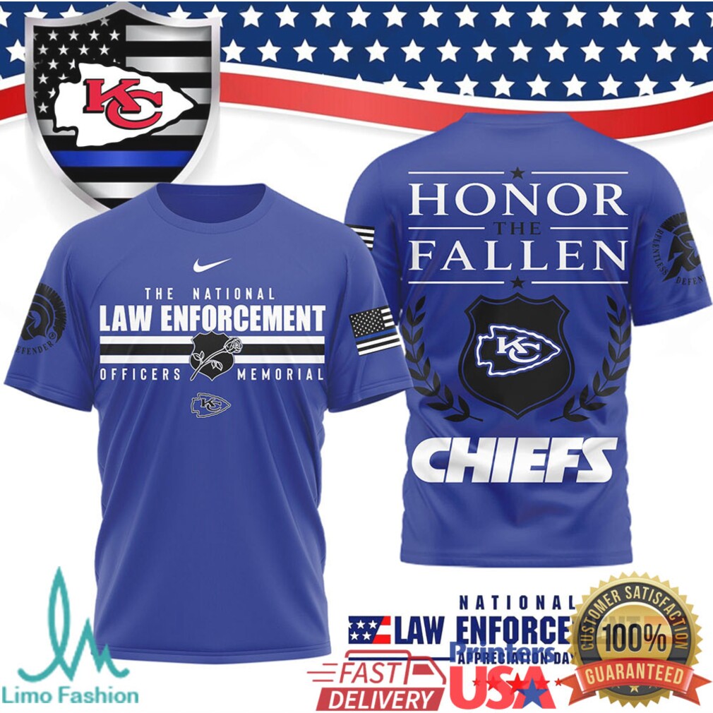 Kansas City Chiefs National Law Enforcement Appreciation Day T Shirt - Limotees LLC