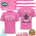 Kansas City Chiefs & New York Jets Tackle Breast Cancer Support Pink Out T Shirt - Limotees LLC