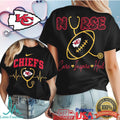 Kansas City Chiefs Nurse Gift T Shirt Medical Professional Football Fan Top - Limotees LLC