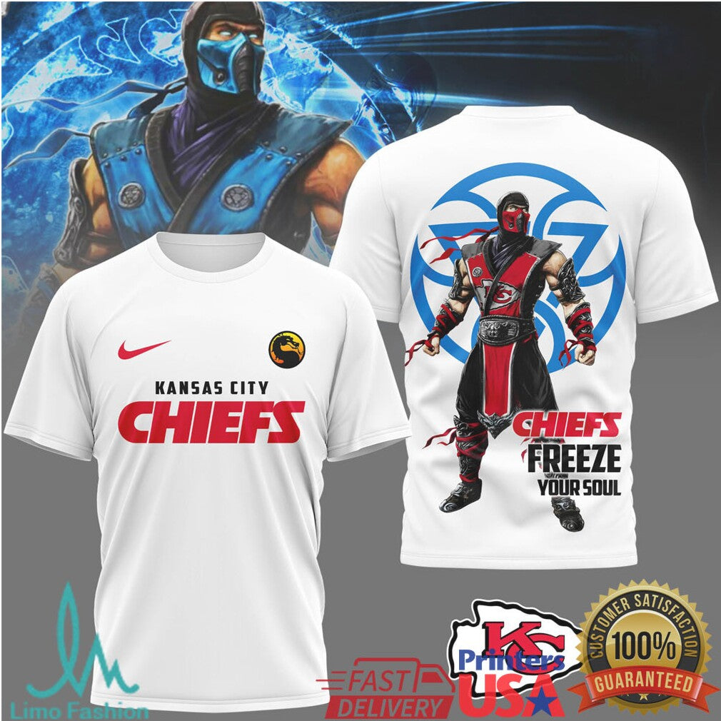 Kansas City Chiefs Official NFL Sub Zero 3D Shirt - Limotees LLC