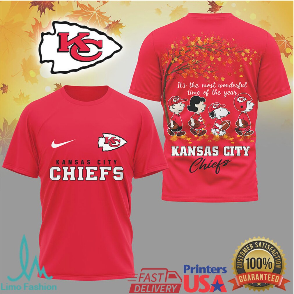 Kansas City Chiefs Peanuts Gang “Most Wonderful Time” Autumn Shirt - Limotees LLC