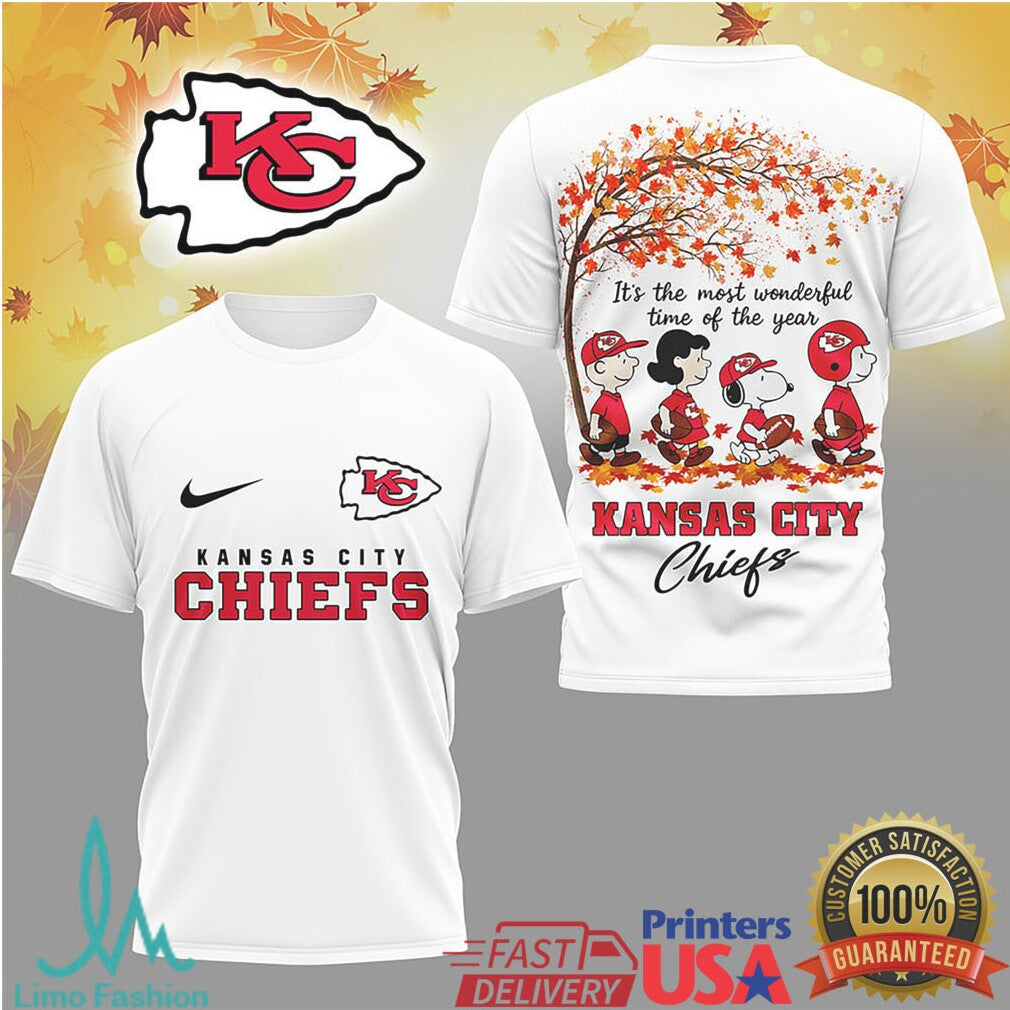 Kansas City Chiefs Peanuts Gang “Most Wonderful Time” Autumn Shirt - Limotees LLC