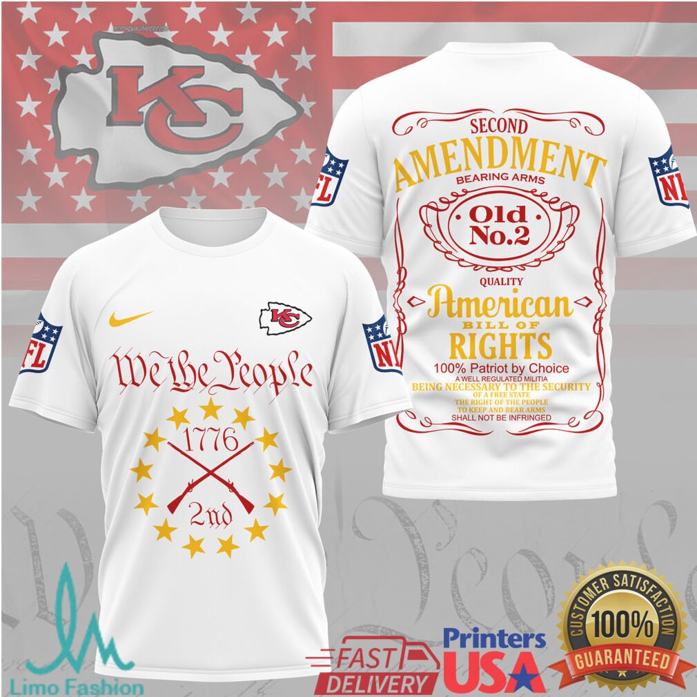 Kansas City Chiefs Second Amendment 1776 “Old No. 2” Patriotic T Shirt - Limotees LLC