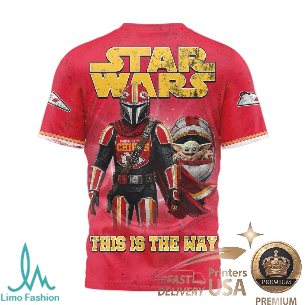 Kansas City Chiefs Star Wars The Mandalorian This Is The Way T Shirt - Limotees LLC