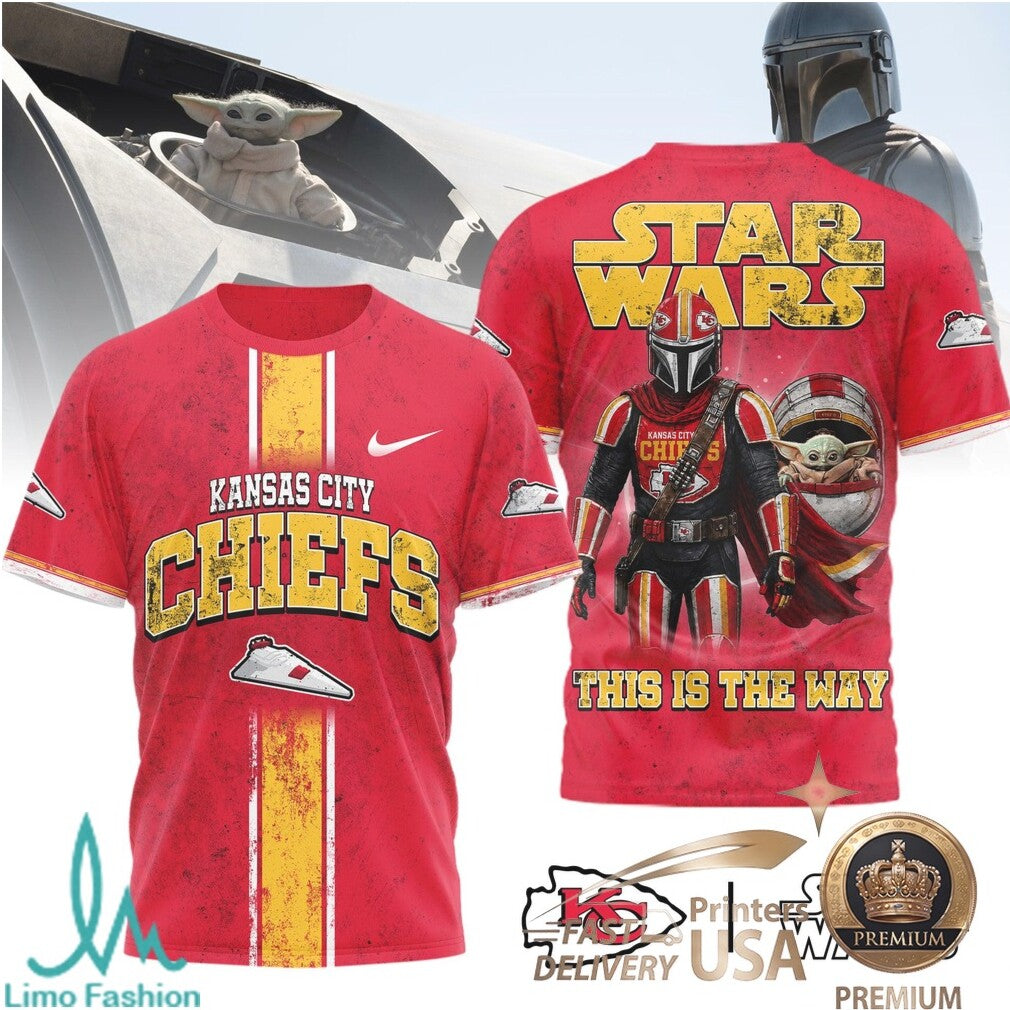 Kansas City Chiefs Star Wars The Mandalorian This Is The Way T Shirt - Limotees LLC