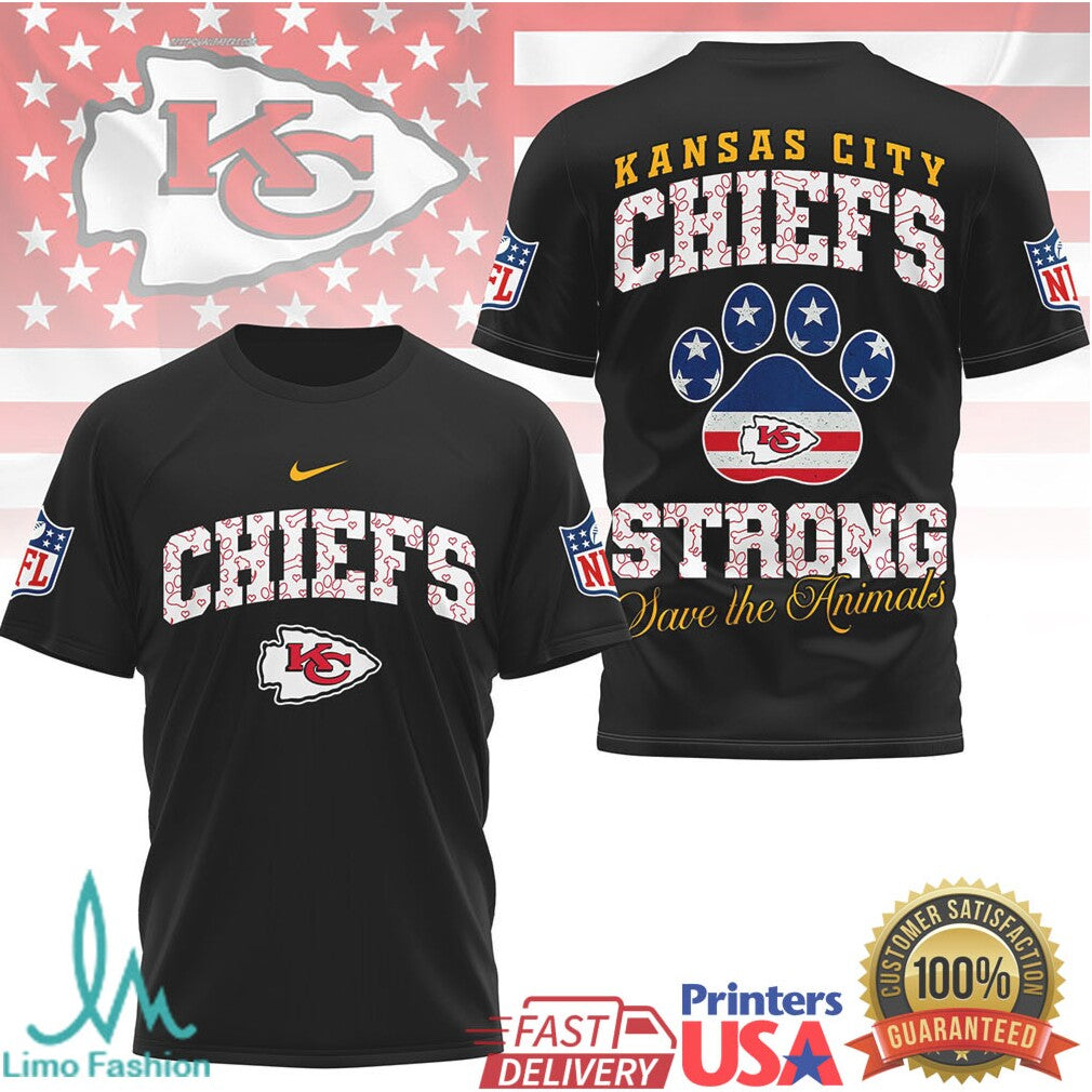 Kansas City Chiefs Strong Save the Animals Super Bowl Fan T Shirt