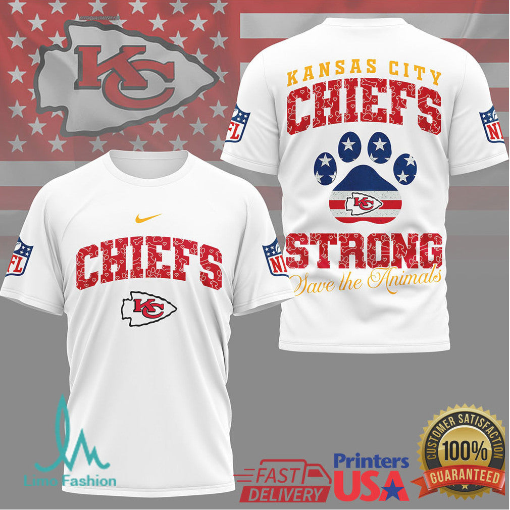 Kansas City Chiefs Strong Save the Animals Super Bowl Fan T Shirt