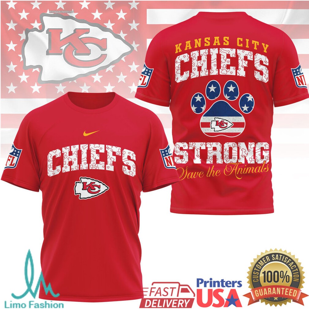 Kansas City Chiefs Strong Save the Animals Super Bowl Fan T Shirt