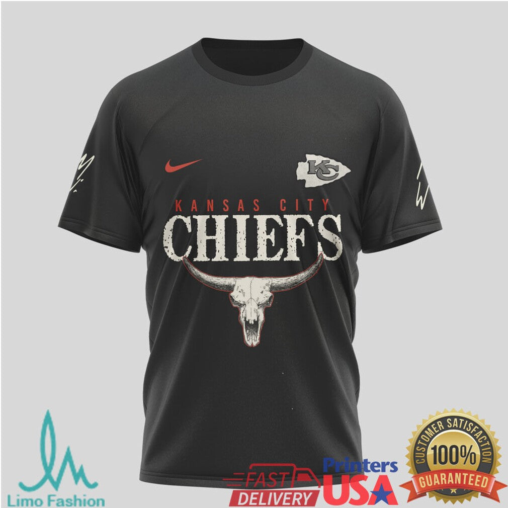 Kansas City Chiefs Vintage Western Skull T Shirt Still The Problem Gear - Limotees LLC