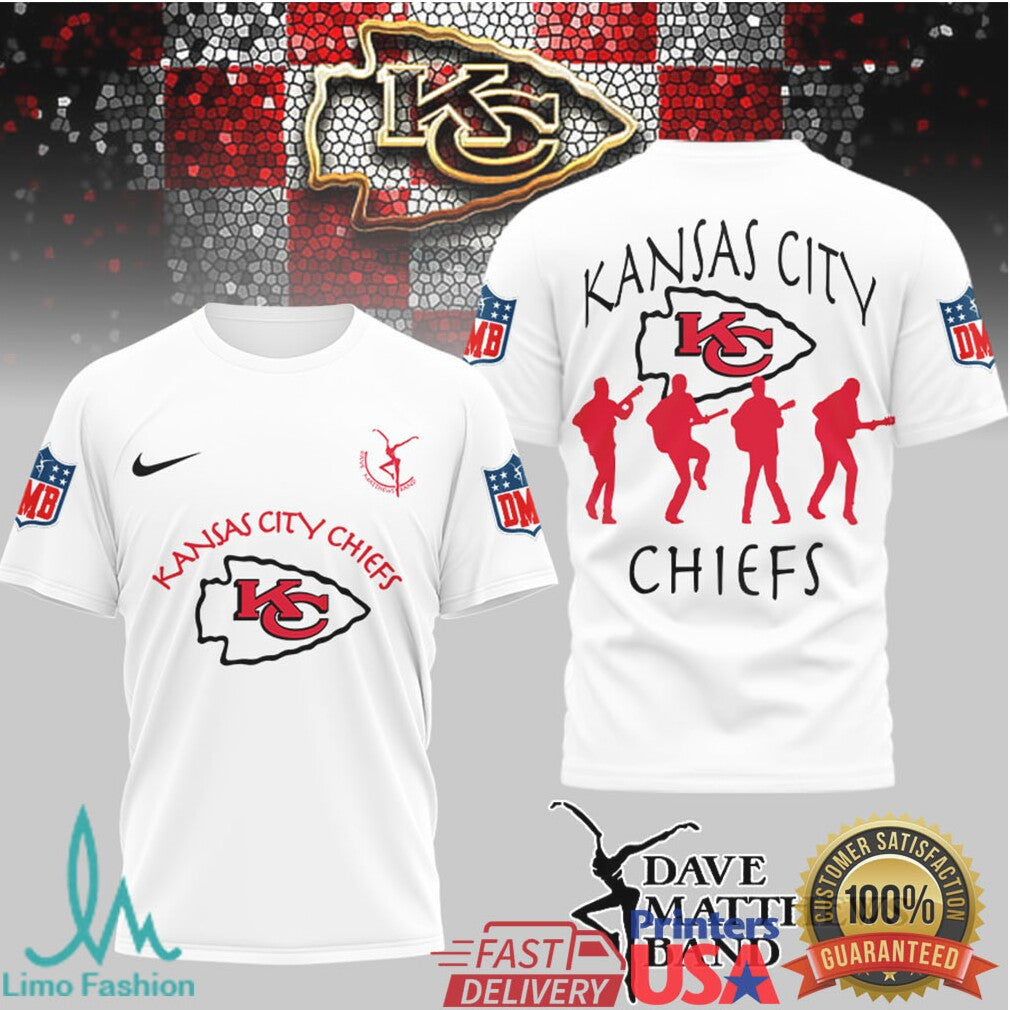 Kansas City Chiefs x Dave Matthews Band Concert Style Fan T Shirt - Limotees LLC