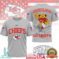 Kansas City Chiefs x Grateful Dead Dancing Bear NFL Football T Shirt - Limotees LLC