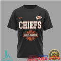 Kansas City Chiefs x Harley Davidson Motor Cycles Official Logo T Shirt - Limotees LLC
