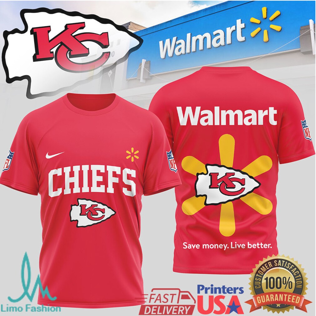 Kansas City Chiefs x Walmart Supermarket Concept Fan T Shirt - Limotees LLC