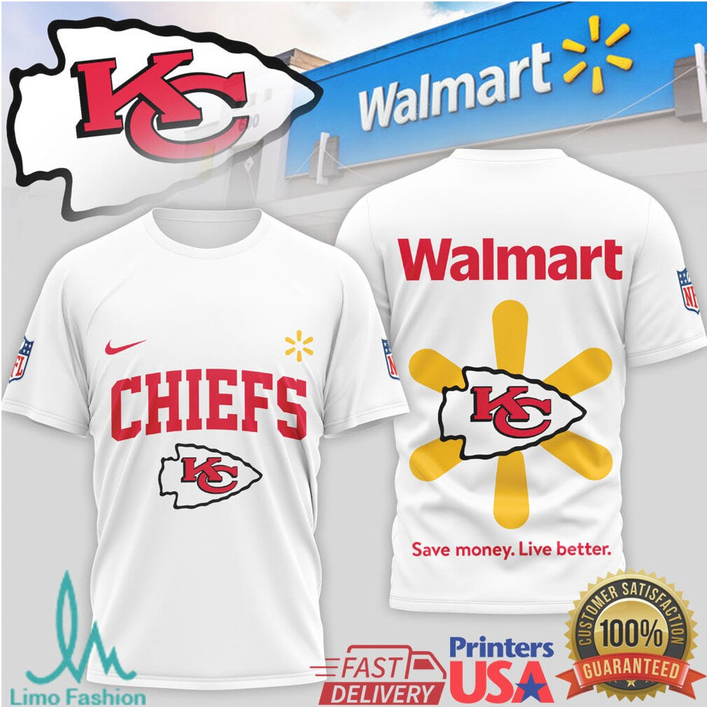 Kansas City Chiefs x Walmart Supermarket Concept Fan T Shirt - Limotees LLC