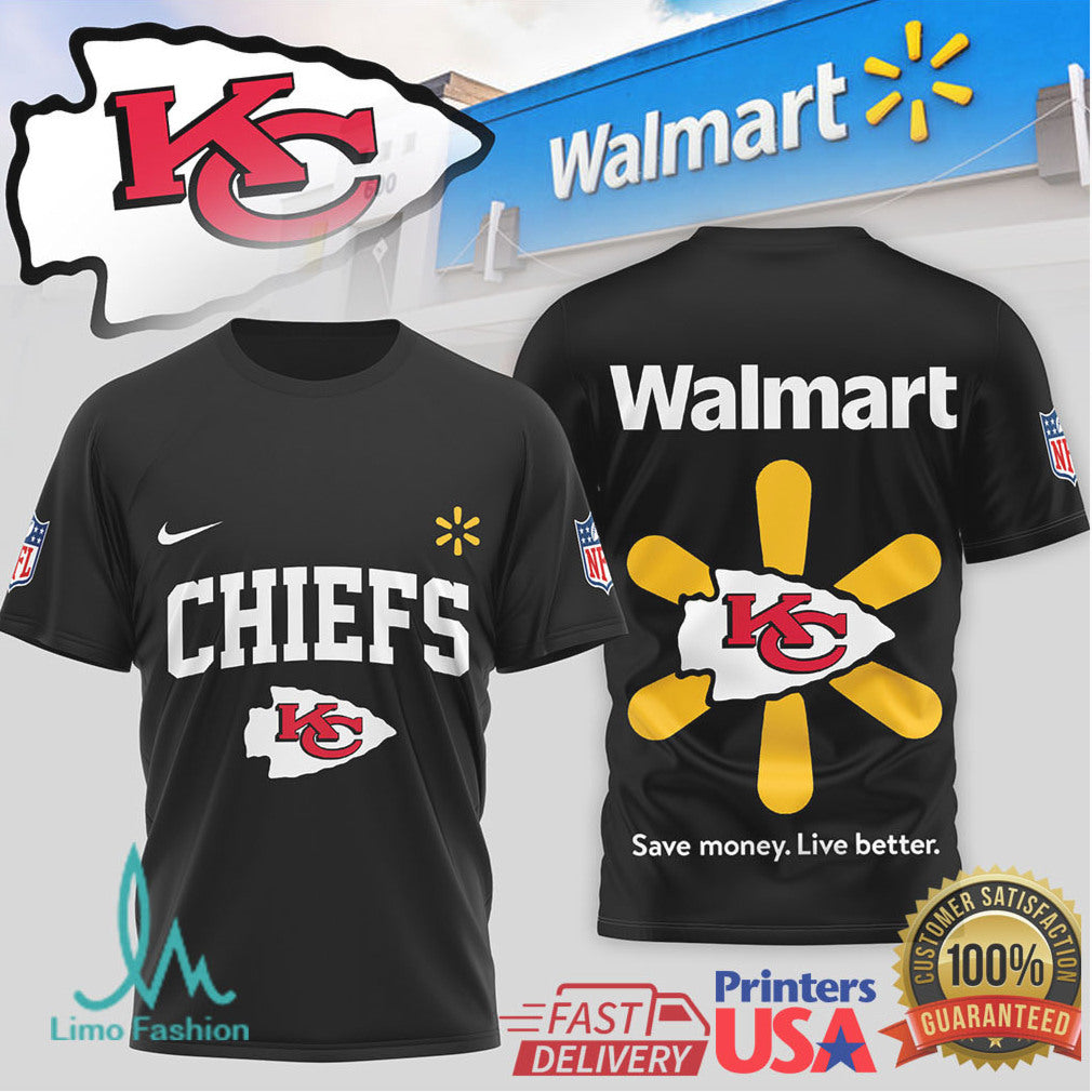 Kansas City Chiefs x Walmart Supermarket Concept Fan T Shirt - Limotees LLC